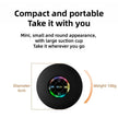 Mini Bluetooth Shower Speaker with LED Light, IPX4 Waterproof, Hands-Free, Rechargeable via Micro USB, Wireless Stereo for Beach, Shower, and Home Use