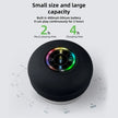 Mini Bluetooth Shower Speaker with LED Light, IPX4 Waterproof, Hands-Free, Rechargeable via Micro USB, Wireless Stereo for Beach, Shower, and Home Use