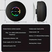 Mini Bluetooth Shower Speaker with LED Light, IPX4 Waterproof, Hands-Free, Rechargeable via Micro USB, Wireless Stereo for Beach, Shower, and Home Use