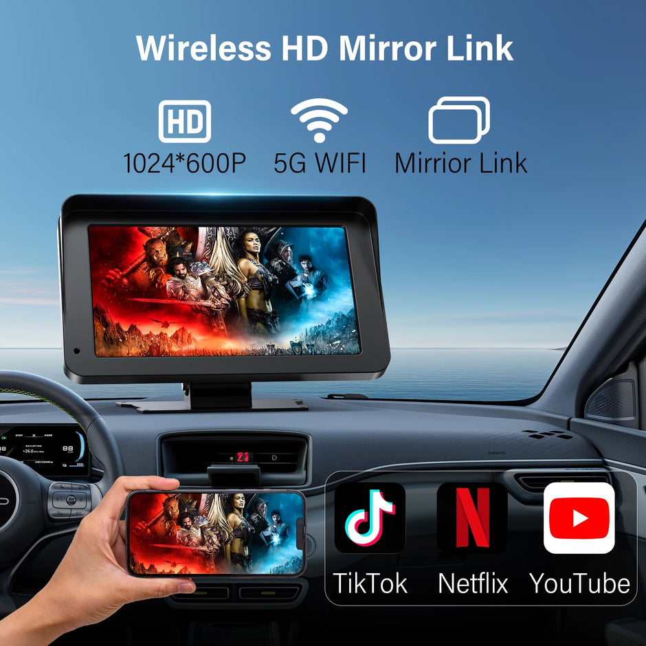 Wireless Carplay Screen, 7