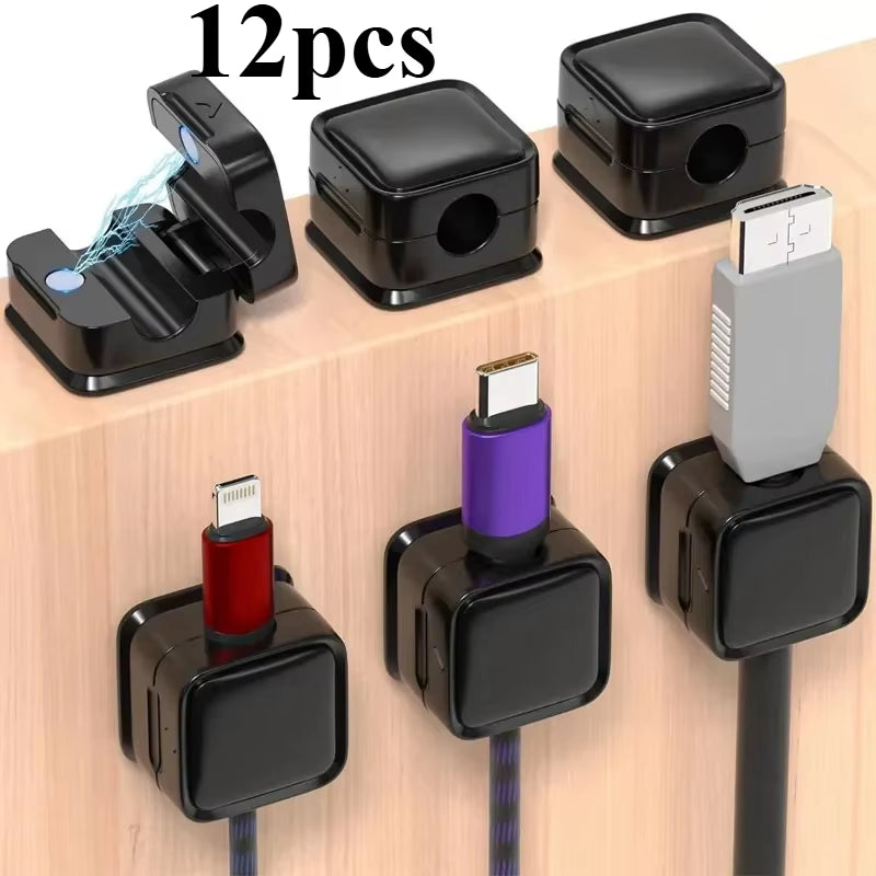 Magnetic Cable Organizer Clips For Cable Management