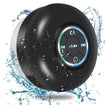 Mini Bluetooth Shower Speaker with LED Light, IPX4 Waterproof, Hands-Free, Rechargeable via Micro USB, Wireless Stereo for Beach, Shower, and Home Use